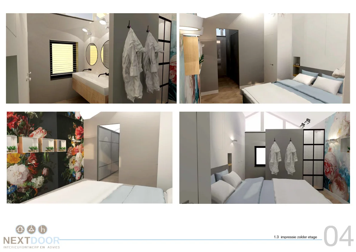 Attic floor impression